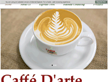 Tablet Screenshot of caffedartealaska.com